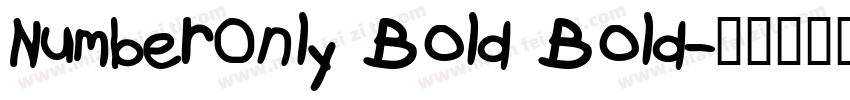 NumberOnly Bold Bold字体转换